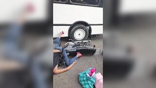 Last Seconds Of Motorcyclist In Caracas