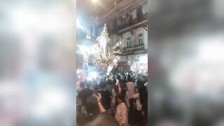 Ganesh Idol Falls Killing Two In India