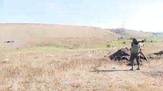 Stupid katsap shoots in a ground from RPG7, rocketjump failed