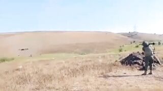 Stupid katsap shoots in a ground from RPG7, rocketjump failed