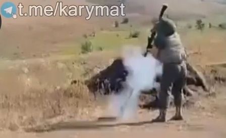 Stupid katsap shoots in a ground from RPG7, rocketjump failed