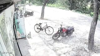 India: Biker Dies After Sudden Turn Causes High-Speed Collision