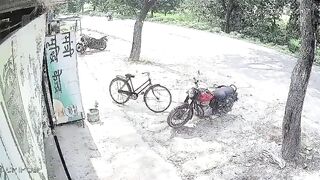 India: Biker Dies After Sudden Turn Causes High-Speed Collision