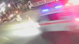 Man Gets Hit By Speeding Ambulance In Vietnam