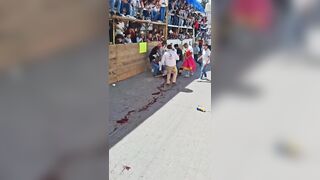 Man Gored And Killed By Bull In Mexico (Another Good Angle)