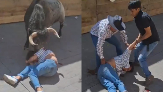 Man Gored And Killed By Bull In Mexico (Another Good Angle)
