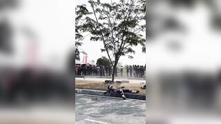 Indonesian Motorcycle Racing Championship Pile-Up