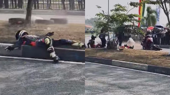 Indonesian Motorcycle Racing Championship Pile-Up