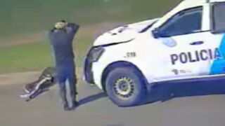 Man Gets Run Over By Police Car In Argentina