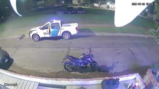 Man Gets Run Over By Police Car In Argentina