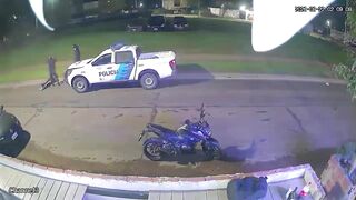Man Gets Run Over By Police Car In Argentina