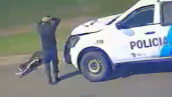 Man Gets Run Over By Police Car In Argentina