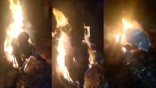 Thief Burned ALive By Mob In Congo {Classic Video}