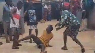Property Owners Punishing A Thief In Nigeria