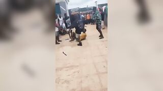 Property Owners Punishing A Thief In Nigeria