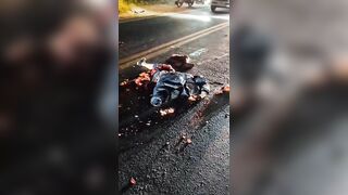 Man Completely Destroyed By Truck In Guatemala