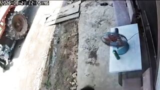 Rider Crashes Into A Parked Tractor,dies