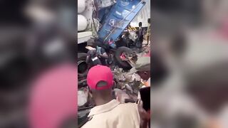 Trucker Dismembered In Multiple Vehicles Collsion