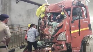 Trucker Fell Asleep, Crashed Into Tunnel Wall, Died
