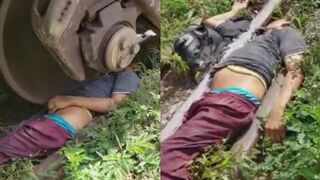 Train Split Him In Half