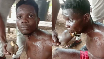 Ritualist Caught With Human Palms, Forced To Eat Them