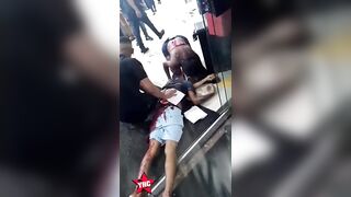Man Gets Fatally Stabbed In The Back Outside The Store In Brazil (More Footage)