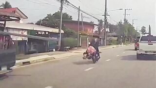 Thailand: Female Biker Meets The Steel Bar