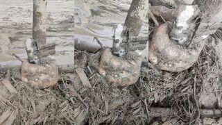 Nepali flood victim