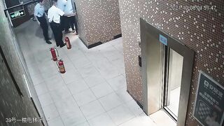 Classic: Guy Burns to death in Elevator