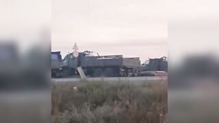 Dirty katsaps filming an drone attack on ruzky base far from frontline