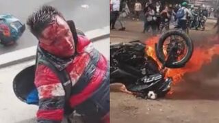 Thief Hit Pedestrian Before Getting Caught And Beaten By Locals In Colombia