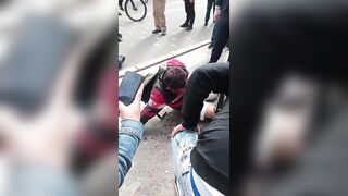 Thief Hit Pedestrian Before Getting Caught And Beaten By Locals In Colombia