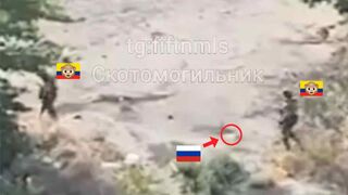Colombian merc foot vs. IED.