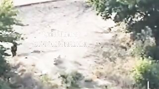 Colombian merc foot vs. IED.