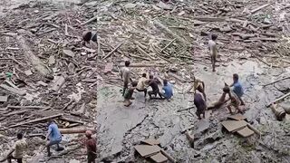 Body pulled from flood rubble Nepal