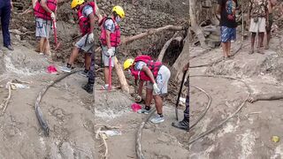 Nepal flood victim