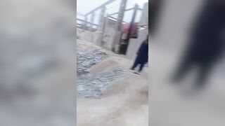 Pakistan: Marble factory owner hanging a worker upside down from crane