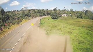 Brutal Collision Leaves Biker In Brazil Dead