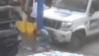 Woman Gets Crushed Against The Pole, Killed After Buying Vegetables