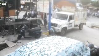 Woman Gets Crushed Against The Pole, Killed After Buying Vegetables