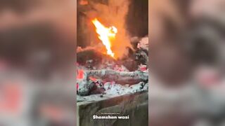Sicko Eats Burnt Human Flesh At Cremation Ground During Tantric Ritual