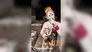 Sicko Eats Burnt Human Flesh At Cremation Ground During Tantric Ritual