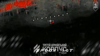 Dozen dead katsaps in pathetic thermal coats by 63 Brigade.