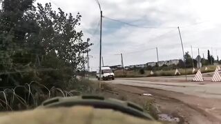 Ukrainian middle-strike Forpost drone flies into ruzky blockpost on Donbas