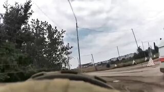 Ukrainian middle-strike Forpost drone flies into ruzky blockpost on Donbas