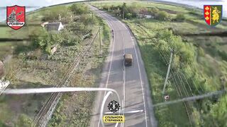 Ronins destroying 22 pedoruzzian cars, some are with katsaps inside
