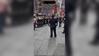 Woman Who Stabbed Two People In New York Killed By Police In Times Square (3 Angles)