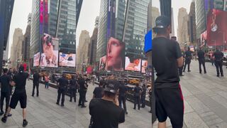 Woman goes on stabbing spree in Times Square New York shot by Police