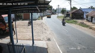 Helmetless Bike Riders Sent Flying In Tamil Nadu