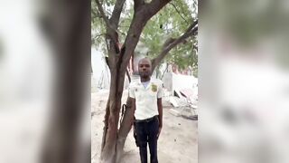 Police Officer Beaten And Humiliated By Thugs In Haiti